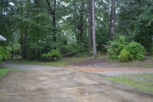 Driveway is getting flooded!! Not really!